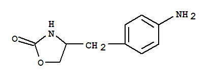 Molecular Structure of 340041-89-6 (2-Oxazolidinone,4-[(4-aminophenyl)methyl]-)