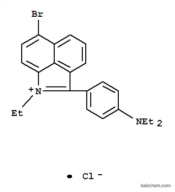 Molecular Structure of 34143-51-6 (6-bromo-2-[4-(diethylamino)phenyl]-1-ethylbenz[cd]indolium chloride)