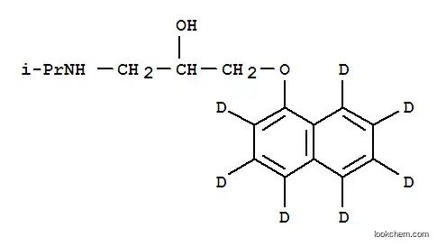 Molecular Structure of 344298-99-3 (DL-PROPRANOLOL-D7 (RING-D7))