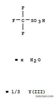 Molecular Structure of 34629-25-9 (Yttrium(III) trifluoromethanesulfonate hydrate)