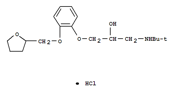 2-Propanol,1-[(1,1-dimethylethyl)amino]-3-[2-[(tetrahydro-2-furanyl)methoxy]phenoxy]-,hydrochloride (1:1)