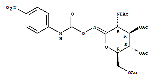 D-Gluconimidic acid,2-(acetylamino)-2-deoxy-N-[[[(4-nitrophenyl)amino]carbonyl]oxy]-, d-lactone, 3,4,6-triacetate (9CI)