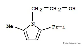 Molecular Structure of 351426-90-9 (1H-Pyrrole-1-ethanol,2-methyl-5-(1-methylethyl)-(9CI))