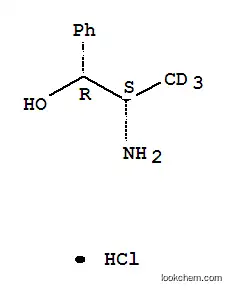Molecular Structure of 352438-64-3 ((1R,2S)-(-)-NOREPHEDRINE-GAMMA,GAMMA,GAMMA-D3 HCL)