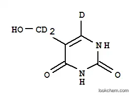 Molecular Structure of 352438-73-4 (5-(HYDROXYMETHYL-D2)URACIL-6-D1)