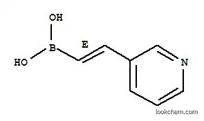 Molecular Structure of 352525-93-0 (Boronic acid, [(1E)-2-(3-pyridinyl)ethenyl]- (9CI))