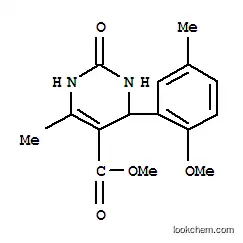 Molecular Structure of 352638-95-0 (5-Pyrimidinecarboxylicacid,1,2,3,4-tetrahydro-4-(2-methoxy-5-methylphenyl)-6-methyl-2-oxo-,methylester(9CI))