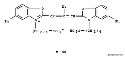 Molecular Structure of 35501-76-9 (3,3'-BIS(4-SULFOBUTYL)-5,5'-DIPHENYL-9-ETHYLOXACARBOCYANINE BETAINE SODIUM SALT)