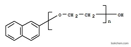 Molecular Structure of 35545-57-4 (Poly(oxy-1,2-ethanediyl), .alpha.-2-naphthalenyl-.omega.-hydroxy-)