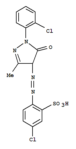 Benzenesulfonic acid,5-chloro-2-[2-[1-(2-chlorophenyl)-4,5-dihydro-3-methyl-5-oxo-1H-pyrazol-4-yl]diazenyl]-