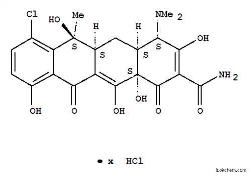 Molecular Structure of 3671-08-7 (chlortetracycline hydrochloride)