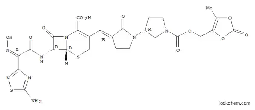 Molecular Structure of 376653-43-9 (Ceftobiprole medocaril)