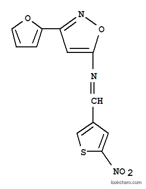 Molecular Structure of 37853-20-6 (3-(2-Furanyl)-N-((5-nitro-3-thienyl)methylene)-5-isoxazolamine)