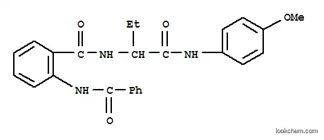 Molecular Structure of 384344-82-5 (Benzamide, 2-(benzoylamino)-N-[1-[[(4-methoxyphenyl)amino]carbonyl]propyl]- (9CI))