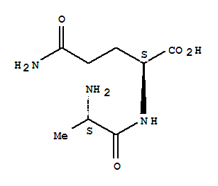 molecular structure of 39537-23-0 (l-glutamine, l-alanyl-)