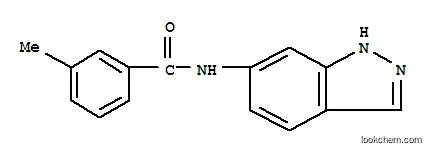 Molecular Structure of 401591-09-1 (Benzamide, N-1H-indazol-6-yl-3-methyl- (9CI))