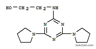 Molecular Structure of 401605-51-4 (2-((4,6-Di-1-pyrrolidinyl-1,3,5-triazin-2-yl)amino)ethanol)