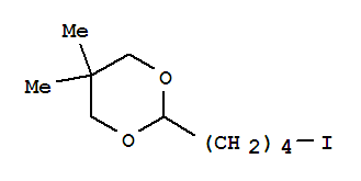 Molecular Structure of 402480-06-2 (1,3-Dioxane,2-(4-iodobutyl)-5,5-dimethyl-)