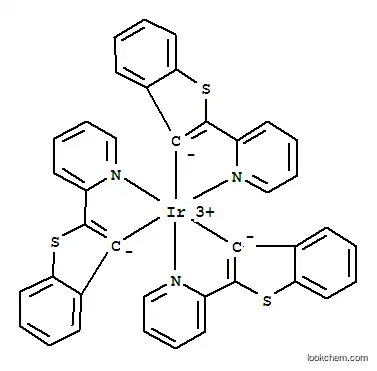 Molecular Structure of 405289-74-9 (fac-Tris[2-(benzo[b]thiophen-2-yl)pyridinato-C3,N]iridium(III))