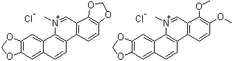 112025-60-2,Macleaya cordata extract ,Chelerythrine chloride-sanguinarine chloride mixt.; 13-Methyl-[1,3]benzodioxolo[5,6-c]-1,3-dioxolo[4,5-i]phenanthridinium chloride mixt. with 1,2-dimethoxy-12-methyl[1,3]benzodioxolo[5,6-c]phenanthridinium chloride