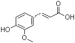 Molecular Structure of 1135-24-6 (4-Hydroxy-3-methoxycinnamic acid)