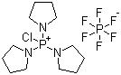 Molecular Structure of 133894-48-1 (Chlorotripyrrolidinophosphonium hexafluorophosphate)