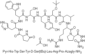 Molecular Structure of 145781-92-6 (Goserelin acetate)