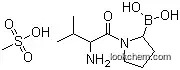 Molecular Structure of 150080-09-4 ([(2R)-1-[(2S)-2-Amino-3-methylbutanoyl]pyrrolidin-2-yl]boronic acid mesylate)