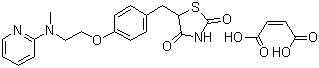 Molecular Structure of 155141-29-0 (Rosiglitazone maleate)