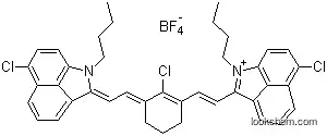 Molecular Structure of 155613-98-2 (1-BUTYL-2-[2-[3-[(1-BUTYL-6-CHLOROBENZ[CD]INDOL-2(1H)-YLIDENE)ETHYLIDENE]-2-CHLORO-1-CYCLOHEXEN-1-YL]ETHENYL]-6-CHLOROBENZ[CD]INDOLIUM TETRAFLUOROBORATE)