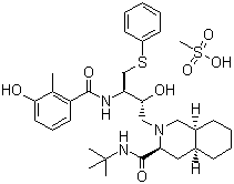 Molecular Structure of 159989-65-8 (Nelfinavir mesylate)
