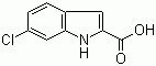 Molecular Structure of 16732-75-5 (6-Chloroindole-2-carboxylic acid)