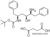 Molecular Structure of 169870-02-4 ([2S,3S,5S]-2-Amino-3-hydroxy-5-tert-butyloxycarbonylamino-1,6-diphenylhexane succinate salt)