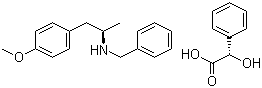 R-(N-Benzyl-2-amino)-1-(4-methoxyphenyl) propane (S)-mandelic acid salt