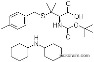 Molecular Structure of 198474-61-2 (N-tert-Butyloxycarbonyl-S-(4-methylbenzyl)-D-penicillamine dicyclohexylamine)