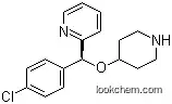 Molecular Structure of 201594-84-5 ((S)-2-[(4-Chlorophenyl)(4-piperidinyloxy)methyl]pyridine)
