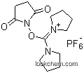 Molecular Structure of 207683-26-9 (Dipyrrolidino(N-succinimidyloxy)carbenium hexafluorophosphate)
