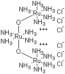 25125-46-6,Tetradecaamminedi-mu-oxotriruthenium(6+) hexachloride,Ruthenium(6+), tetradecaamminedi-mu-oxotri-, chloride (1:6), stereoisomer;Ruthenium(6+), tetradecaamminedi-mu-oxotri-, hexachloride, stereoisomer;Tetradecaamminedi-mu-oxotriruthenium(6 ) hexachloride, stereoisomer;