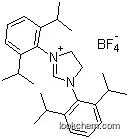 Molecular Structure of 282109-83-5 (1,3-BIS(2,6-DI-I-PROPYLPHENYL)-4,5-DIHYDROIMIDAZOLIUM TETRAFLUOROBORATE)