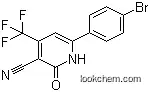 Molecular Structure of 32801-22-2 (3-Cyano-4-trifluoromethyl-6-(4''-bromophenyl)pyridine-2-one)
