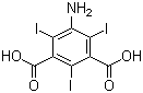 Molecular Structure of 35453-19-1 (5-Amino-2,4,6-triiodoisophthalic acid)