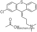 Molecular Structure of 58889-16-0 (3-(2-Chloro-9H-thioxanthen-9-ylidene)-N,N-dimethyl-1-propanamine acetate)