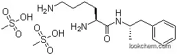 Molecular Structure of 608137-33-3 ((2S)-2,6-DIAMINO-N-[(1S)-1-METHYL-2-PHENYLETHYL]HEXANAMIDE DIMETHANESULFONATE)