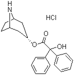 ENDO-8-AZABICYCLO[3.2.1]OCTAN-3-YL 2-HYDROXY-2,2-DIPHENYLACETATE HYDROCHLORIDE  CAS NO.63516-30-3