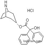 Molecular Structure of 63516-30-3 (alpha-Hydroxy-alpha-phenylbenzeneacetic acid (3-endo)-8-azabicyclo[3.2.1]oct-3-yl ester hydrochloride)