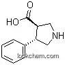 Molecular Structure of 652971-46-5 ((3R,4S)-4-Phenylpyrrolidine-3-carboxylic acid)