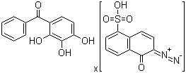 2,3,4-Trihydroxybenzophenone naphthoquinone-1,2-diazido-5-sulfonate