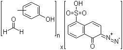 Cresol-formaldehyde copolymer 1,2-naphthoquinonediazide-5-sulfonate