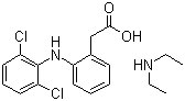78213-16-8,Diclofenac diethylamine,2-[2-[(2,6-dichlorophenyl)amino]phenyl]acetic acid; N-ethylethanamine;Voltaren Emulgel;2-((2,6-Dichlorophenyl)amino)benzeneacetic acid, compd. with N-ethylethanamine;Benzeneacetic acid, 2-((2,6-dichlorophenyl)amino)-, compd. with N-ethylethanamine (1:1);Benzeneacetic acid,2-[(2,6-dichlorophenyl)- amino]-,compd. with N-ethylethanamine (1:1);
