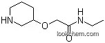 Molecular Structure of 902836-75-3 (N-ETHYL-2-(PIPERIDIN-3-YLOXY)-ACETAMIDE)